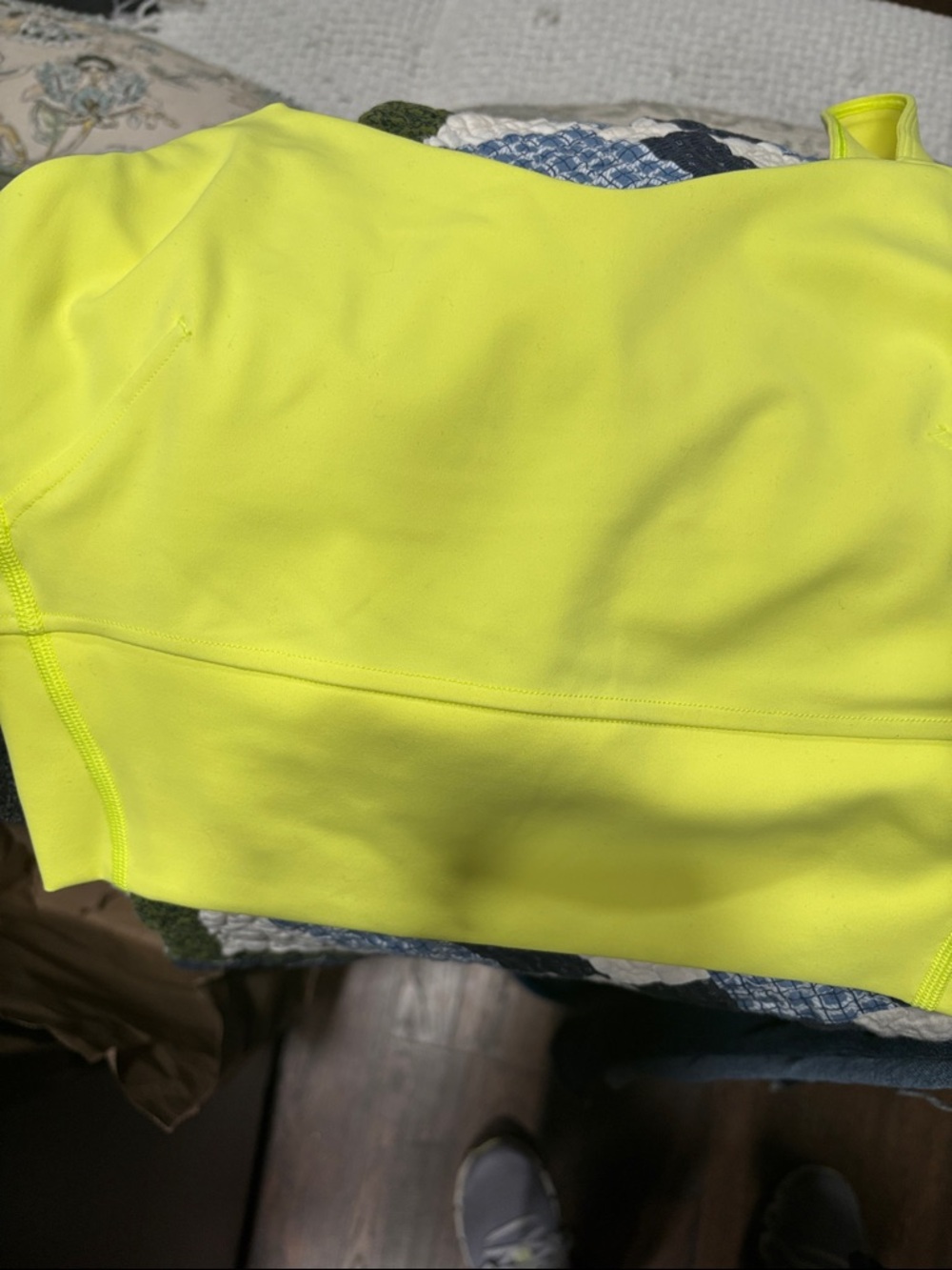 lululemon athletica Neon Yellow Sports Crop Tank - Picture 2 of 4